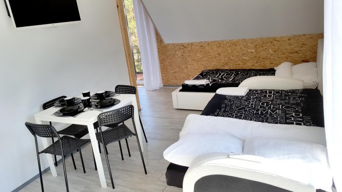 Apartament czteroosobowy studio z balkonem