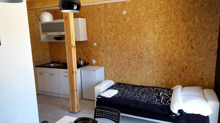 Apartament czteroosobowy studio z balkonem.